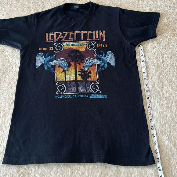 Led Zepplin short sleeve shirt black size small - Picture 13 of 16
